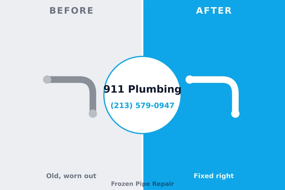 Before and after: plumbing repair Edinburg, TX
